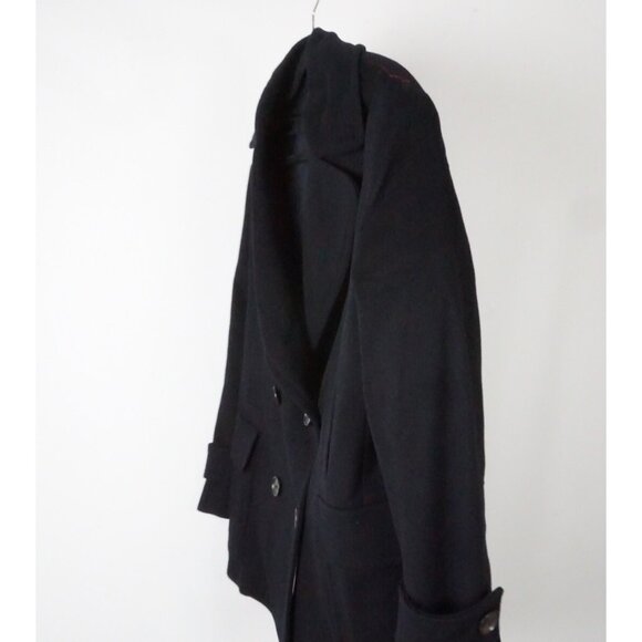 Isaia Navy Blue 100% Cashmere Womens Pea Coat Jacket Sz 40R BRAND NEW - Picture 2 of 5